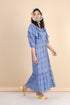 Marseille Blue Eyelet Dress